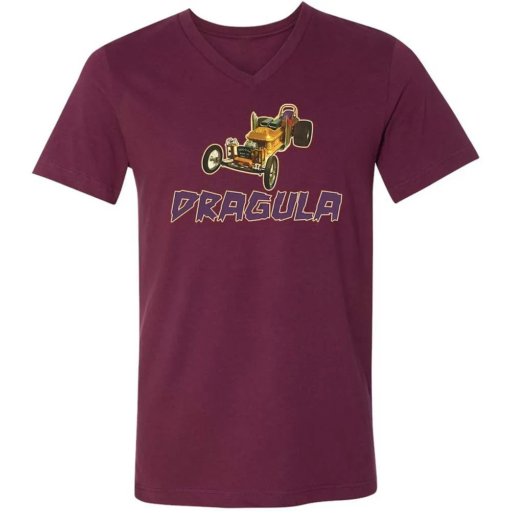 Unisex V-Neck T-Shirt - TTENFMZG - Maroon - 8