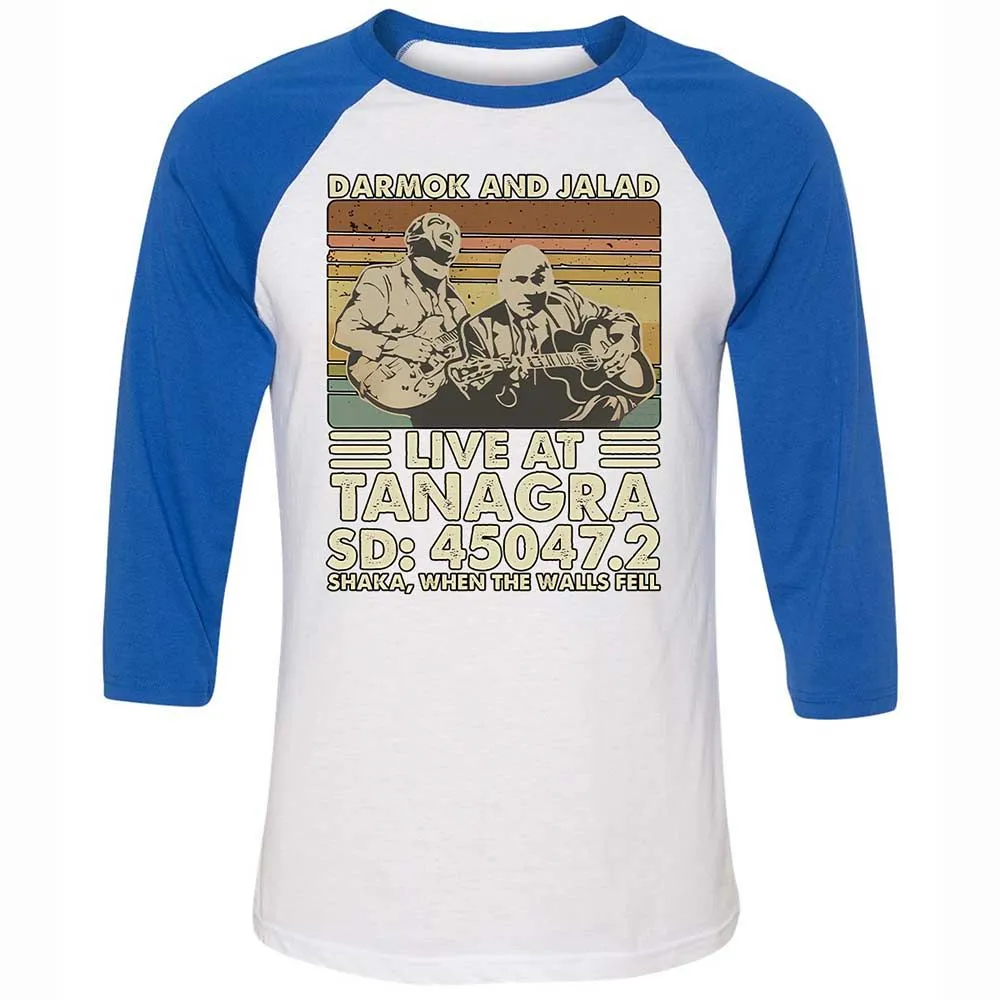 Unisex 3/4 Baseball Tee - PSHN3NCL - White/True Royal - 10