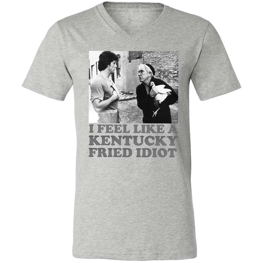 Unisex V-Neck T-Shirt - EJASL6Y7 - Athletic Heather - 2