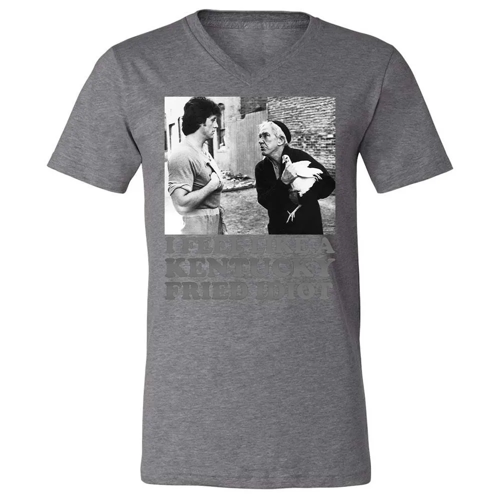 Unisex V-Neck T-Shirt - EJASL6Y7 - Deep Heather - 9
