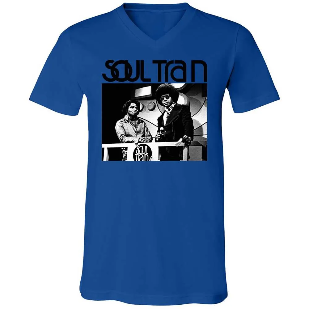 Unisex V-Neck T-Shirt - ZE2TW4LG - True Royal - 3