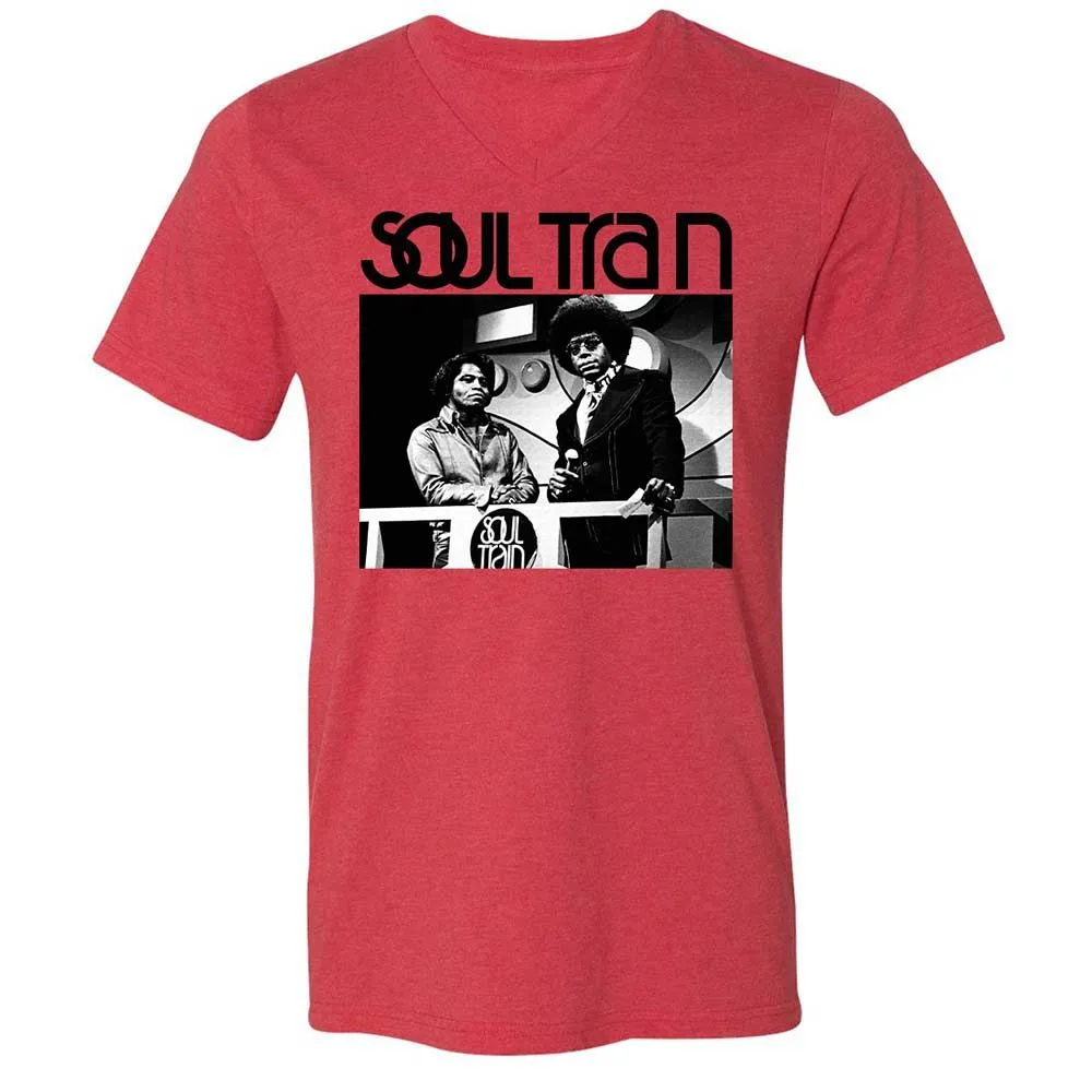 Unisex V-Neck T-Shirt - ZE2TW4LG - Heather Red - 6