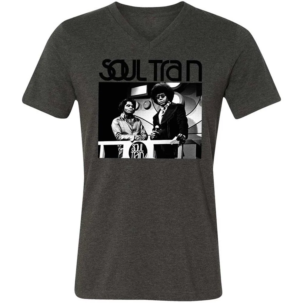Unisex V-Neck T-Shirt - ZE2TW4LG - Dark Grey Heather - 8