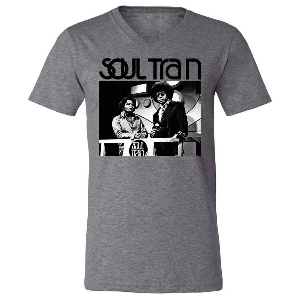 Unisex V-Neck T-Shirt - ZE2TW4LG - Deep Heather - 9
