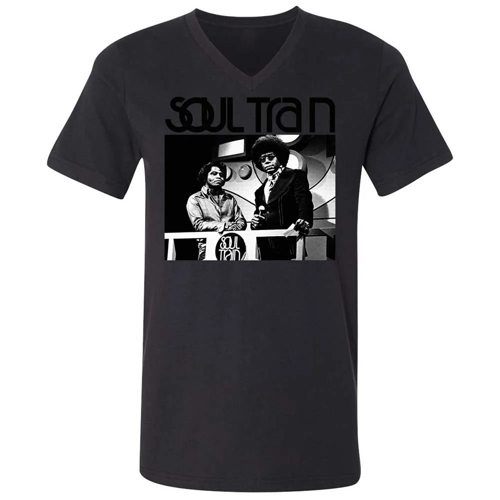 Unisex V-Neck T-Shirt - ZE2TW4LG - Black - 11