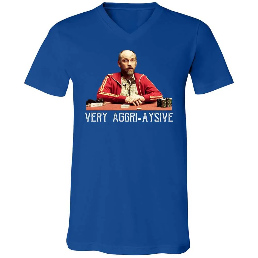 Unisex V-Neck T-Shirt - F4ZN6TWT - True Royal - 4