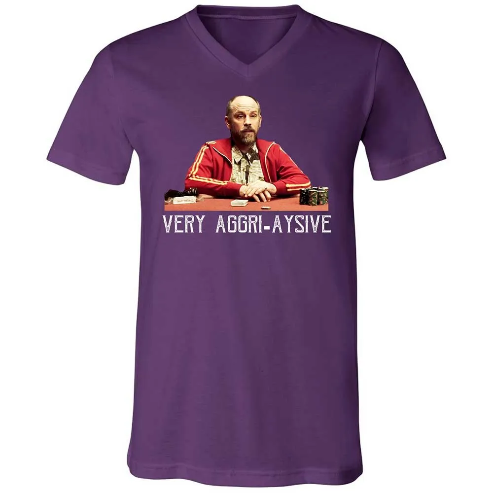 Unisex V-Neck T-Shirt - F4ZN6TWT - Team Purple - 10