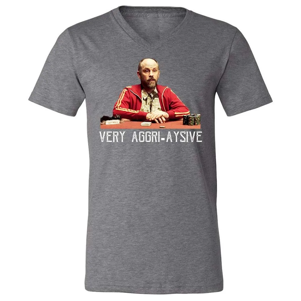 Unisex V-Neck T-Shirt - F4ZN6TWT - Deep Heather - 14