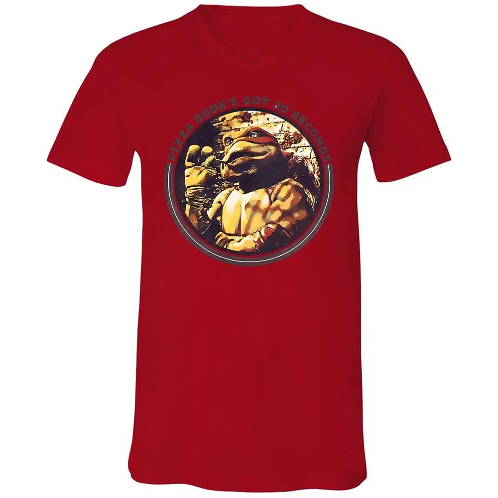 Unisex V-Neck T-Shirt - TMX7ZPRY - Red - 5