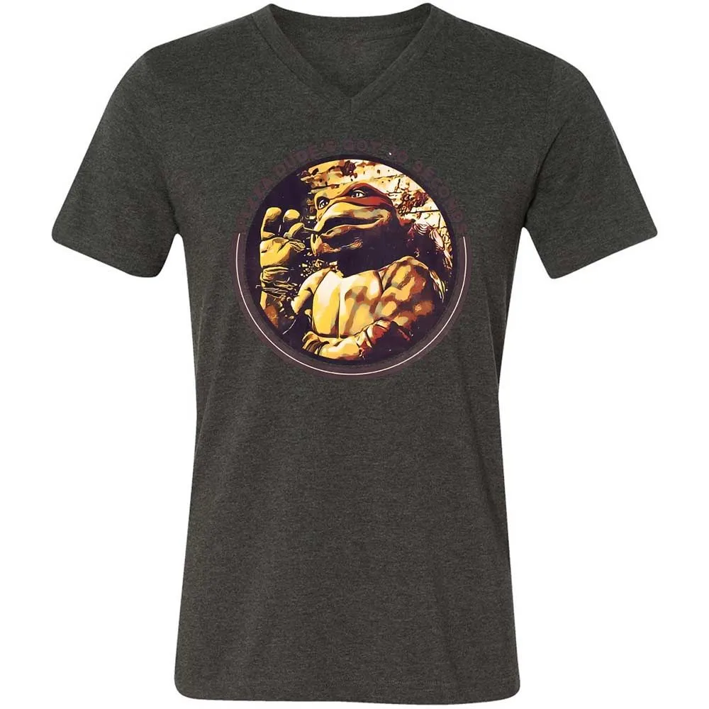 Unisex V-Neck T-Shirt - TMX7ZPRY - Dark Grey Heather - 8