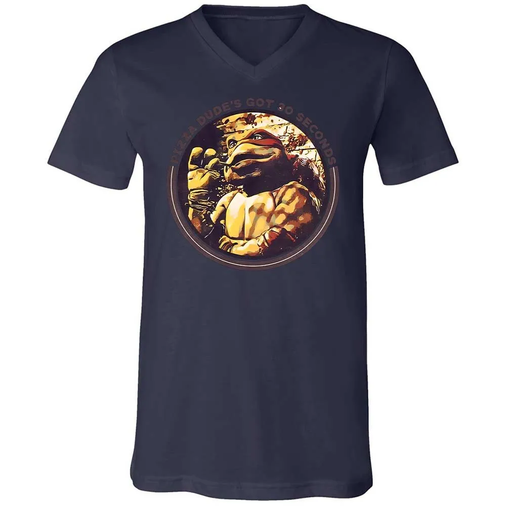 Unisex V-Neck T-Shirt - TMX7ZPRY - Navy - 12