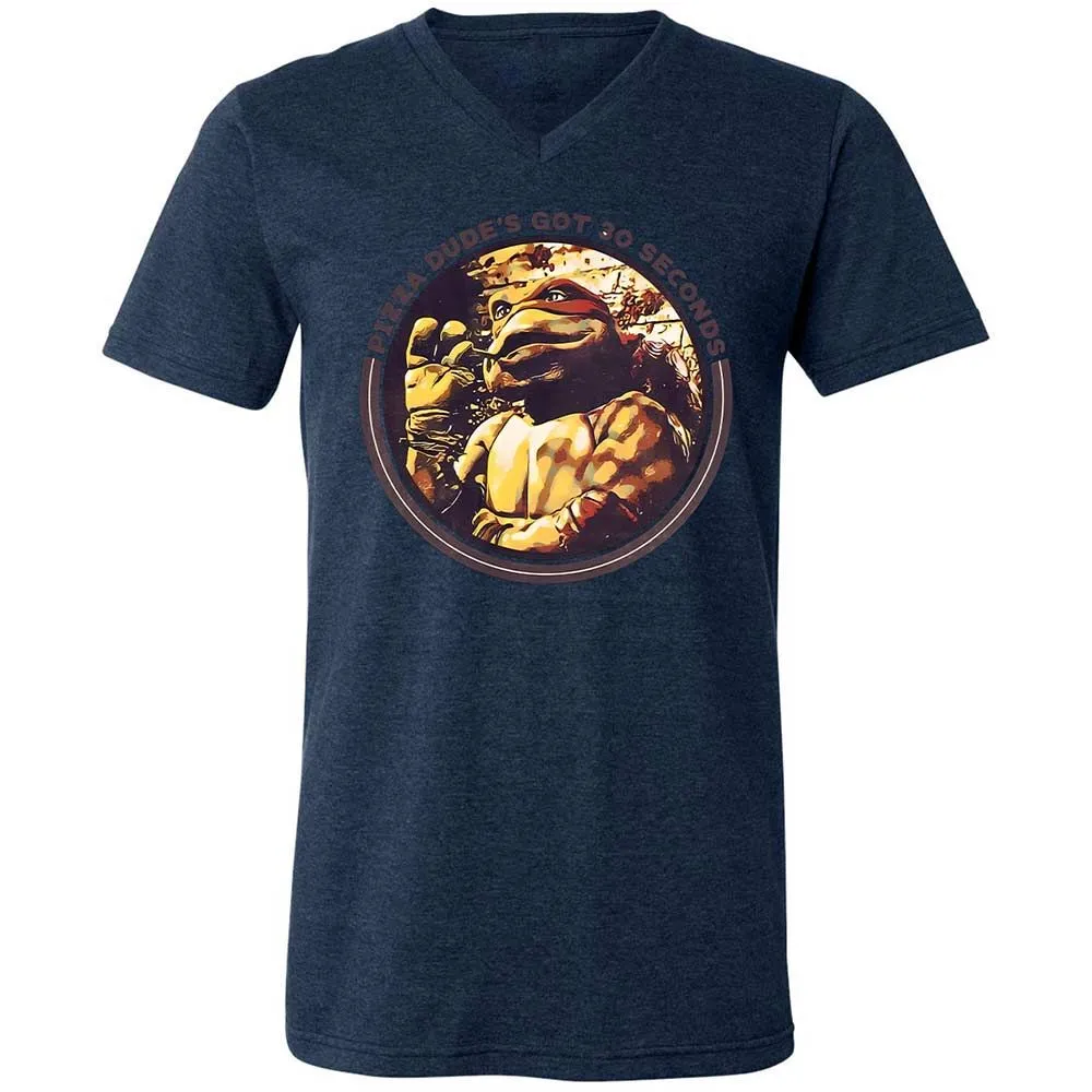 Unisex V-Neck T-Shirt - TMX7ZPRY - Heather Navy - 13