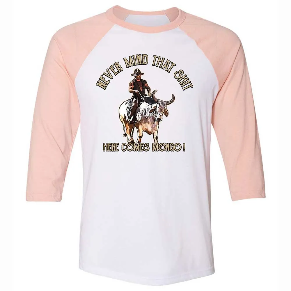 Unisex 3/4 Baseball Tee - JL8LDBCX - White/Heather Peach - 5