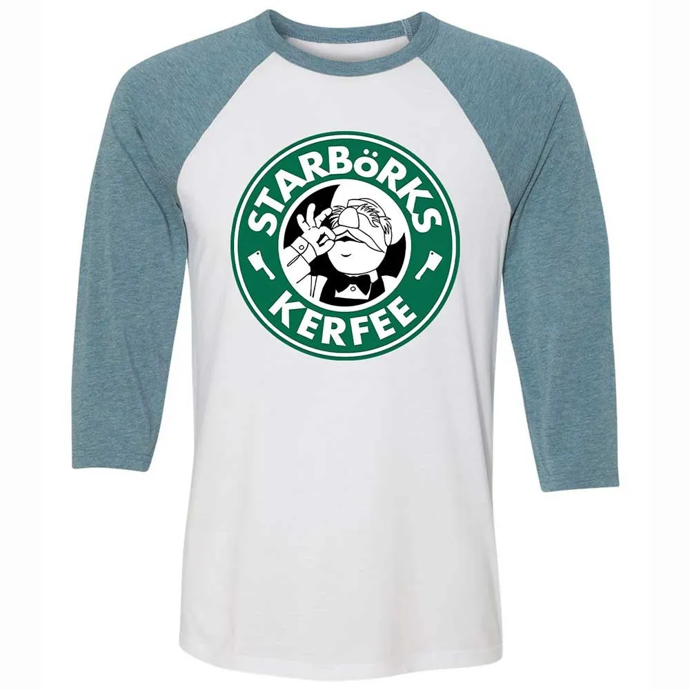 Unisex 3/4 Baseball Tee - DLQ1VRLW - White/Denim - 3