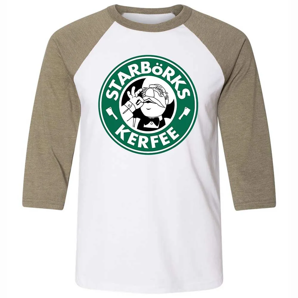 Unisex 3/4 Baseball Tee - DLQ1VRLW - White/Heather Olive - 4