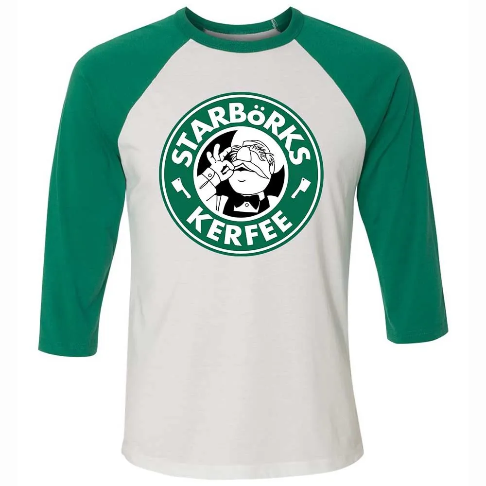 Unisex 3/4 Baseball Tee - DLQ1VRLW - White/Kelly - 6
