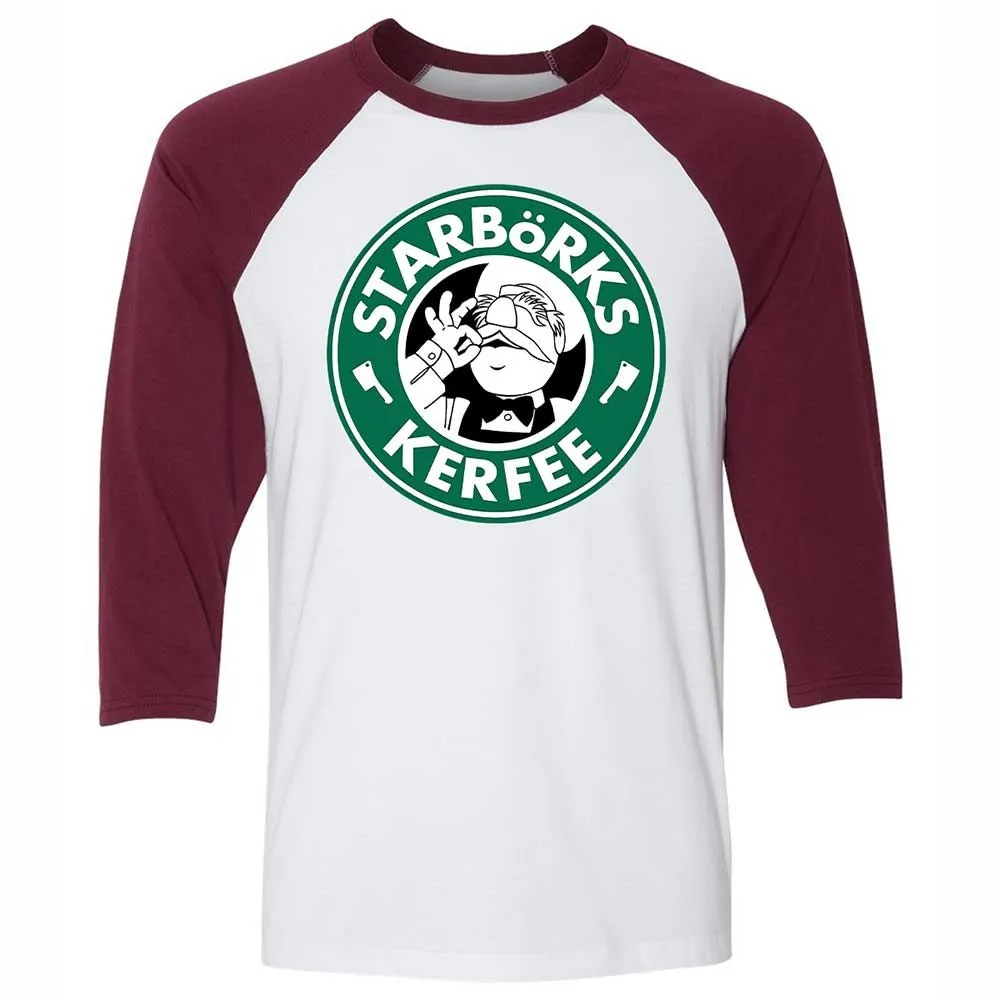 Unisex 3/4 Baseball Tee - DLQ1VRLW - White/Maroon - 7