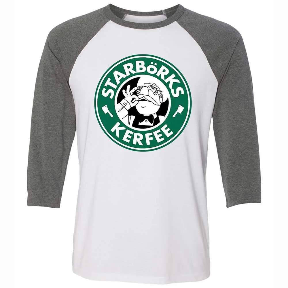 Unisex 3/4 Baseball Tee - DLQ1VRLW - White/Deep Heather - 11