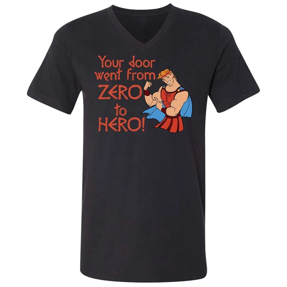 Unisex V-Neck T-Shirt - Q7UF636K - Black - 11