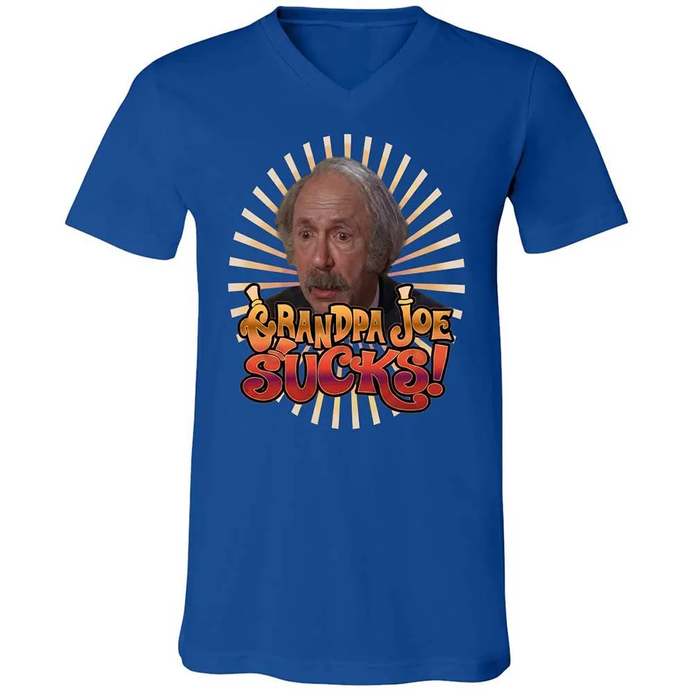 Unisex V-Neck T-Shirt - KPHQ4YLT - True Royal - 4
