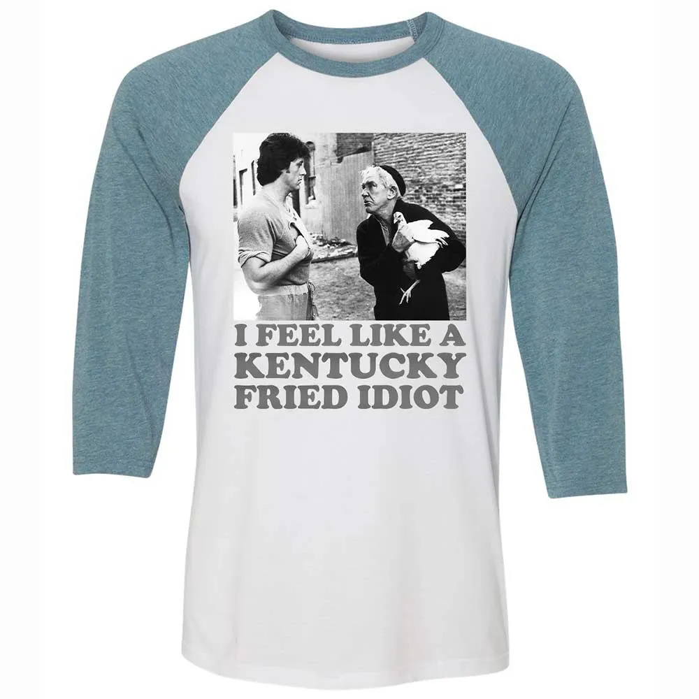 Unisex 3/4 Baseball Tee - FCRSN2D1 - White/Denim - 3