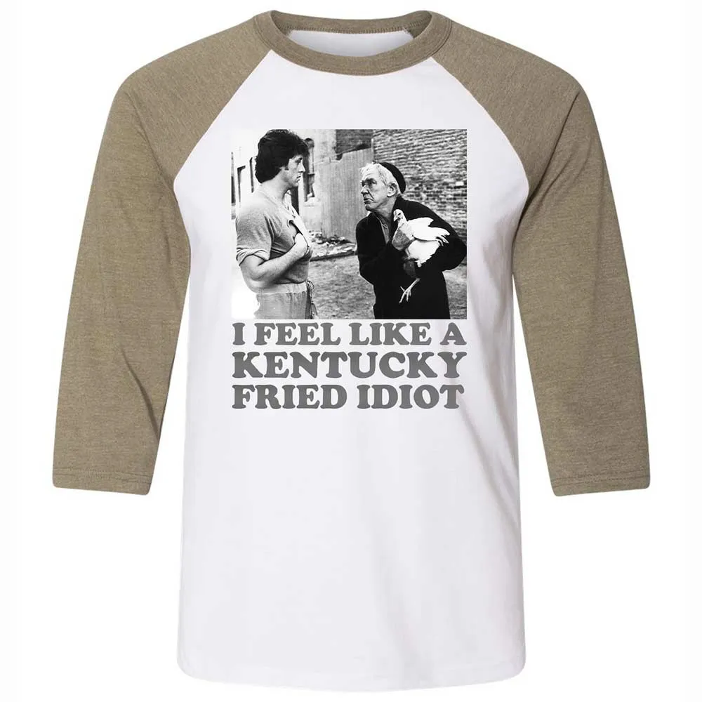 Unisex 3/4 Baseball Tee - FCRSN2D1 - White/Heather Olive - 4