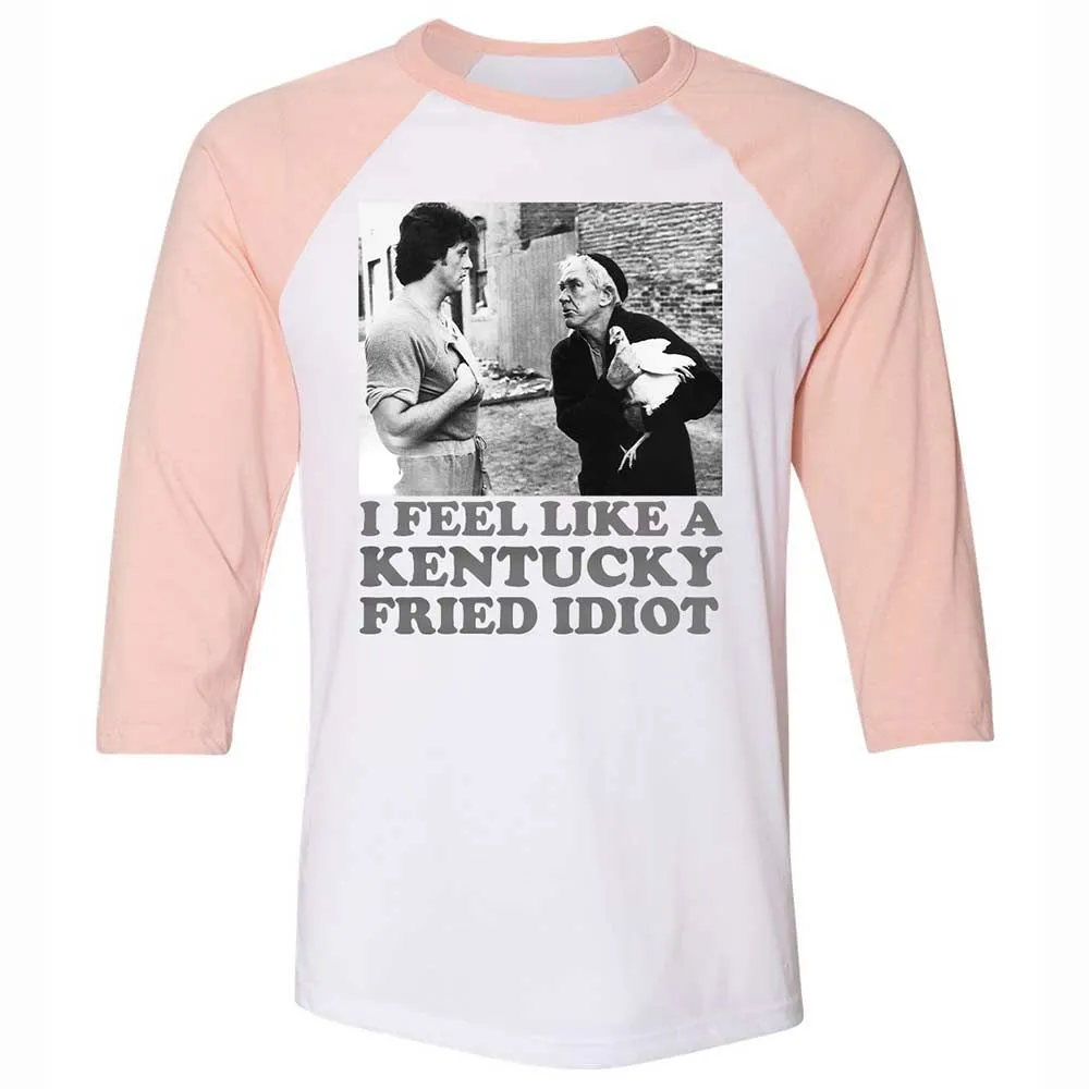 Unisex 3/4 Baseball Tee - FCRSN2D1 - White/Heather Peach - 5