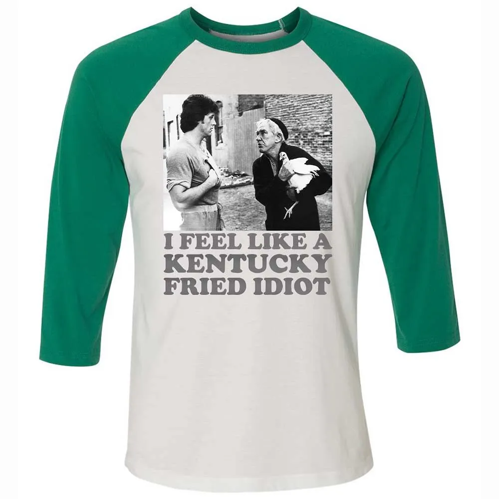 Unisex 3/4 Baseball Tee - FCRSN2D1 - White/Kelly - 6