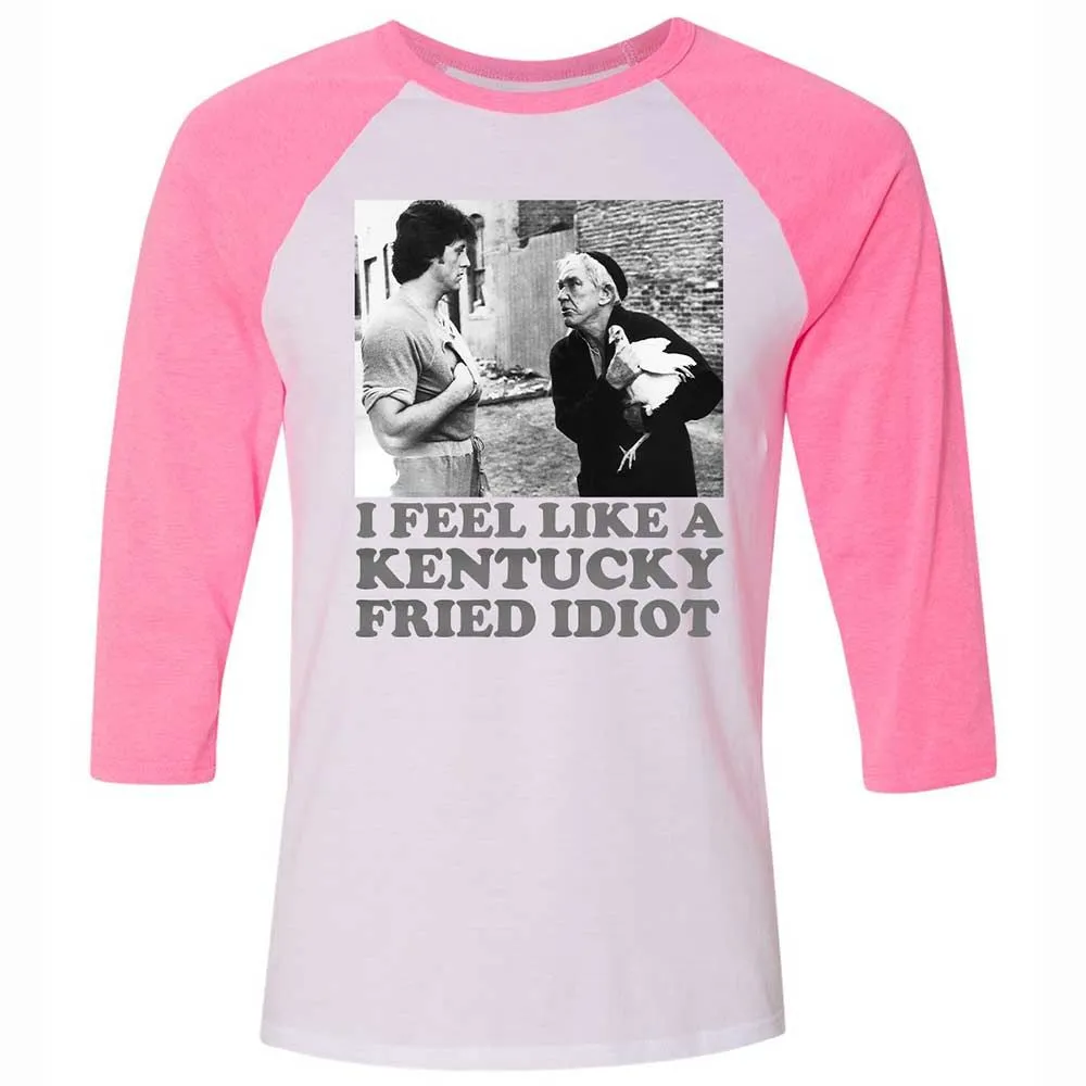 Unisex 3/4 Baseball Tee - FCRSN2D1 - White/Neon Pink - 12