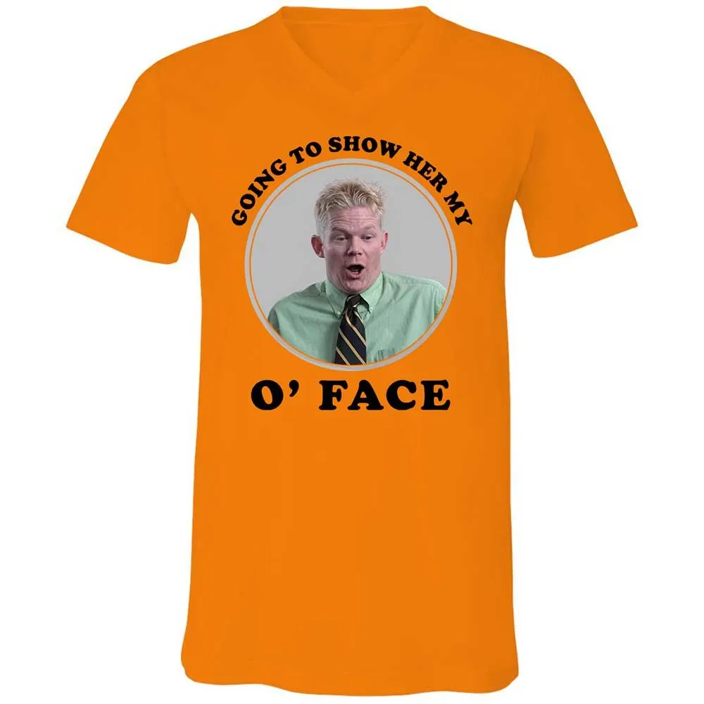 Unisex V-Neck T-Shirt - NVLUQHRS - Orange - 7