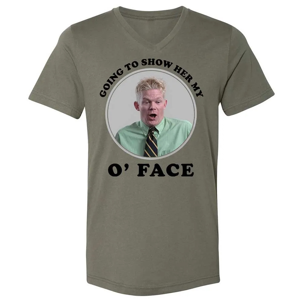 Unisex V-Neck T-Shirt - NVLUQHRS - Military Green - 15