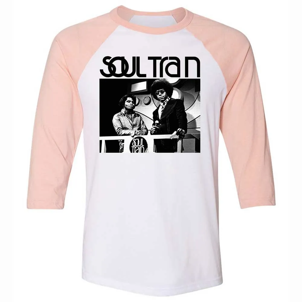Unisex 3/4 Baseball Tee - W9UNQGKP - White/Heather Peach - 5