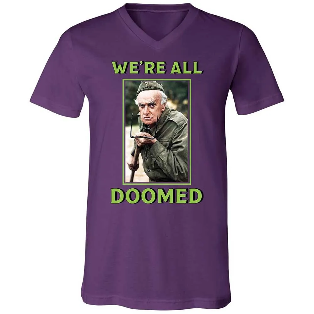 Unisex V-Neck T-Shirt - 5XJQVUKU - Team Purple - 10