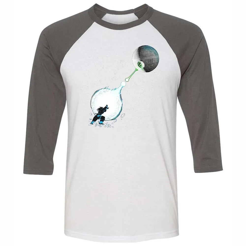 Unisex 3/4 Baseball Tee - ARVMBJXV - White/Asphalt - 2