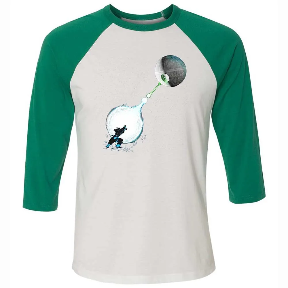 Unisex 3/4 Baseball Tee - ARVMBJXV - White/Kelly - 6