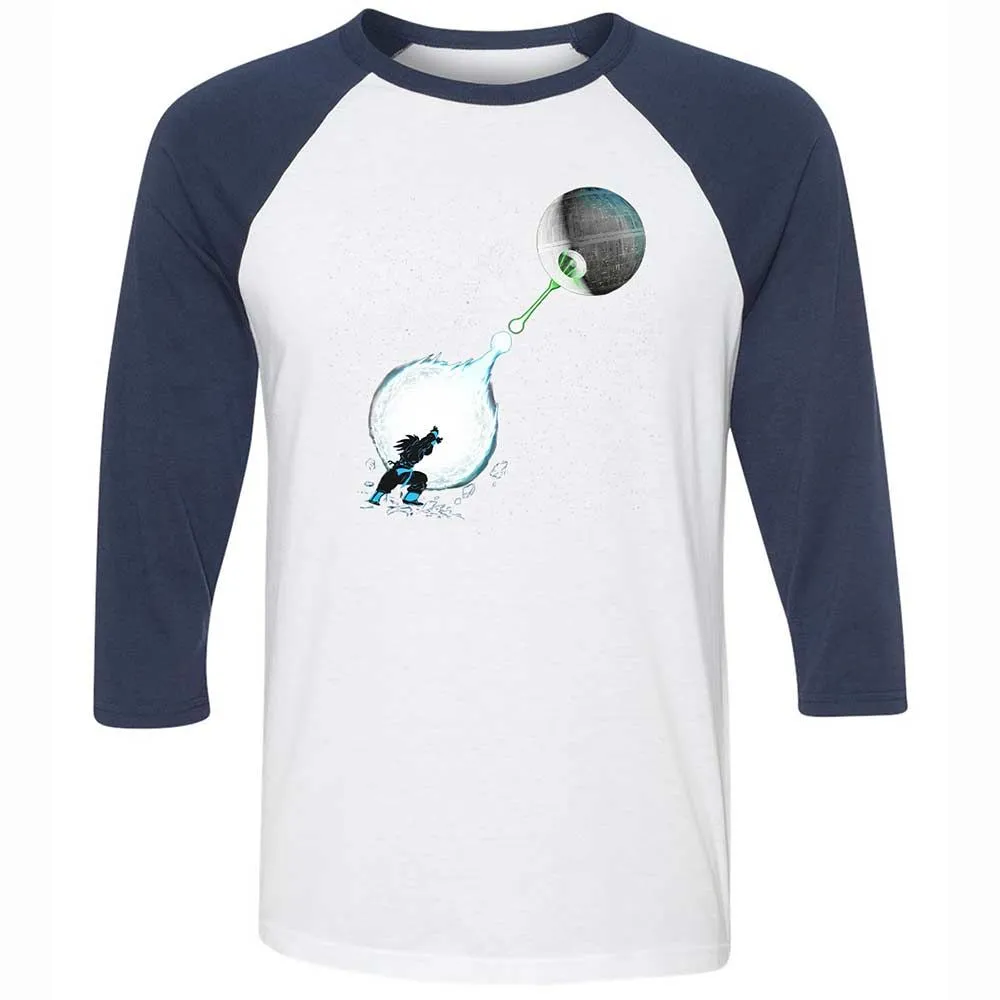 Unisex 3/4 Baseball Tee - ARVMBJXV - White/Navy - 8