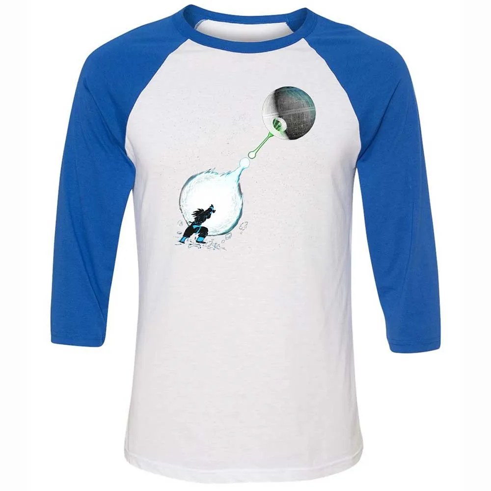 Unisex 3/4 Baseball Tee - ARVMBJXV - White/True Royal - 10