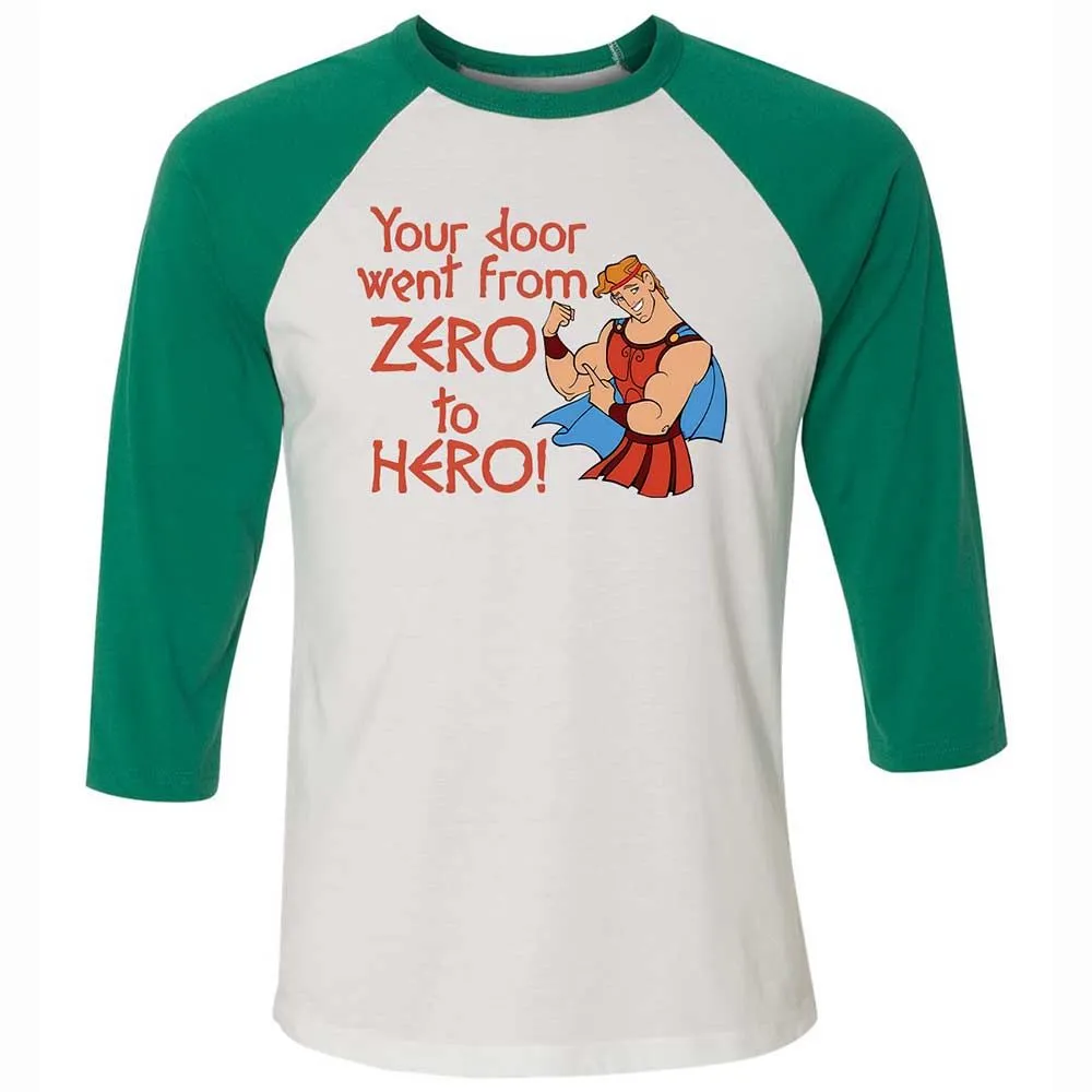 Unisex 3/4 Baseball Tee - 62UYDZUU - White/Kelly - 6