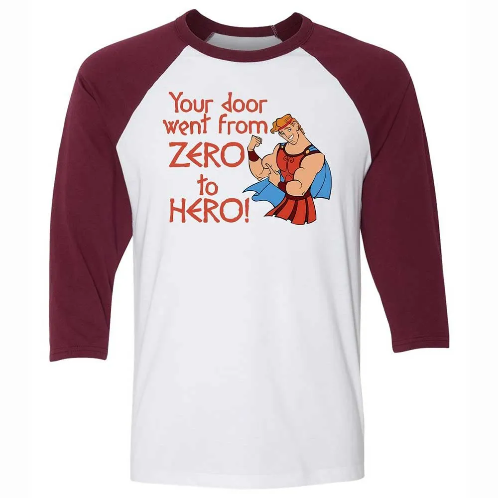 Unisex 3/4 Baseball Tee - 62UYDZUU - White/Maroon - 7