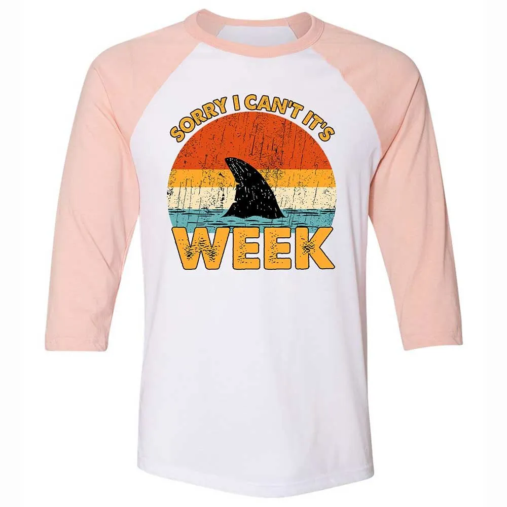 Unisex 3/4 Baseball Tee - 17QY5L42 - White/Heather Peach - 5
