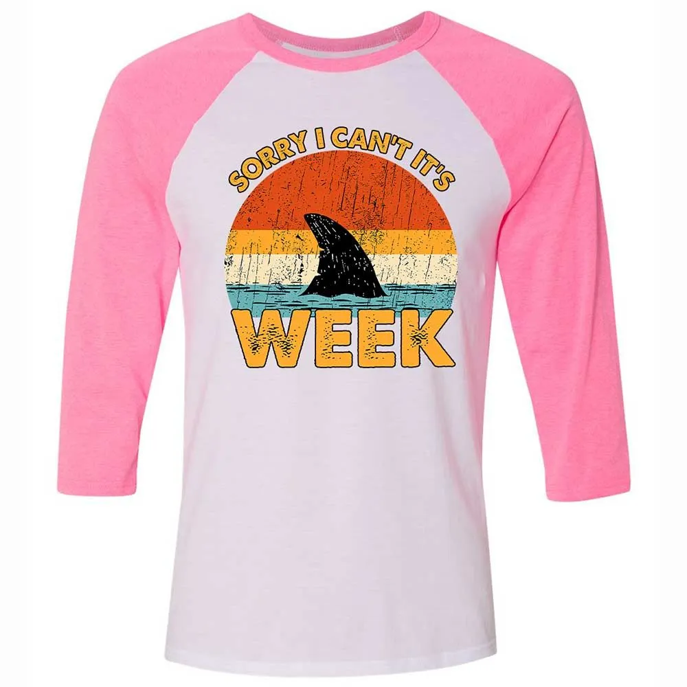Unisex 3/4 Baseball Tee - 17QY5L42 - White/Neon Pink - 12