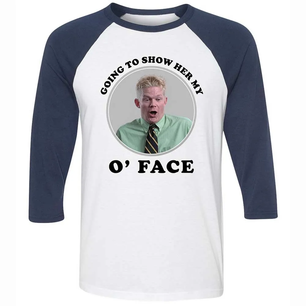 Unisex 3/4 Baseball Tee - XCNJ3YQ6 - White/Navy - 8