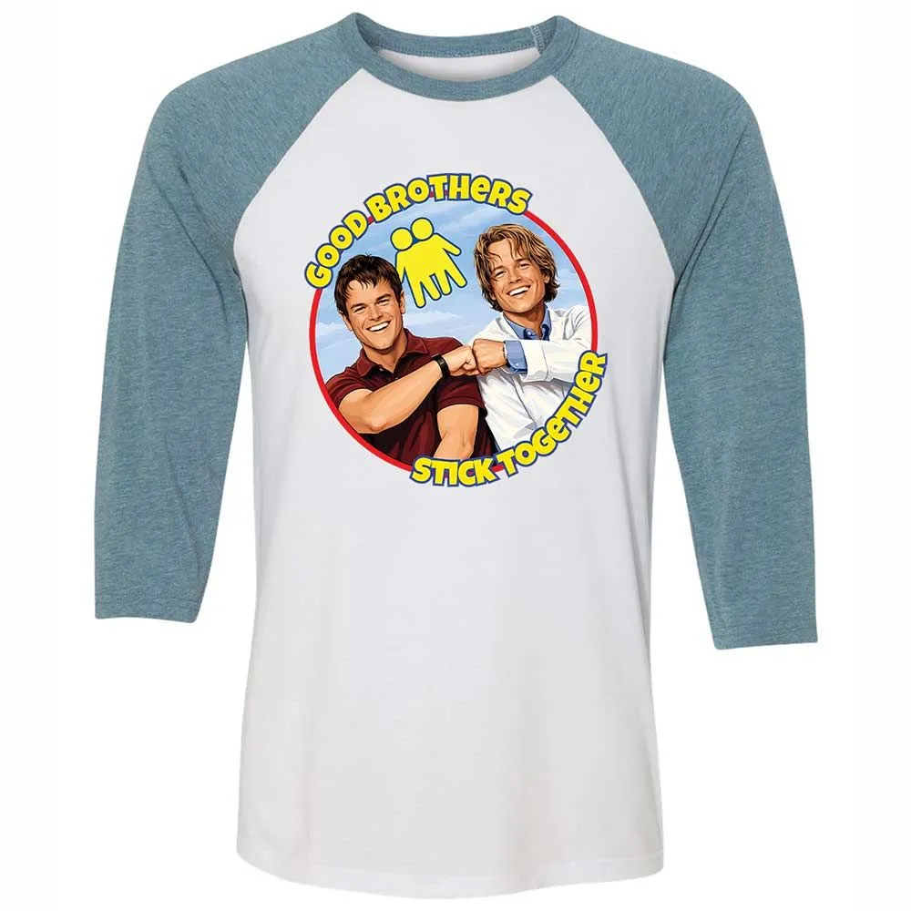 Unisex 3/4 Baseball Tee - 1PU75QMW - White/Denim - 3