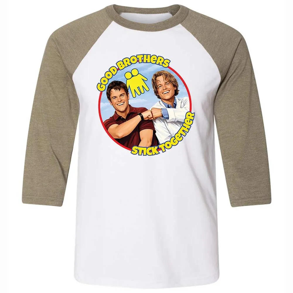 Unisex 3/4 Baseball Tee - 1PU75QMW - White/Heather Olive - 4
