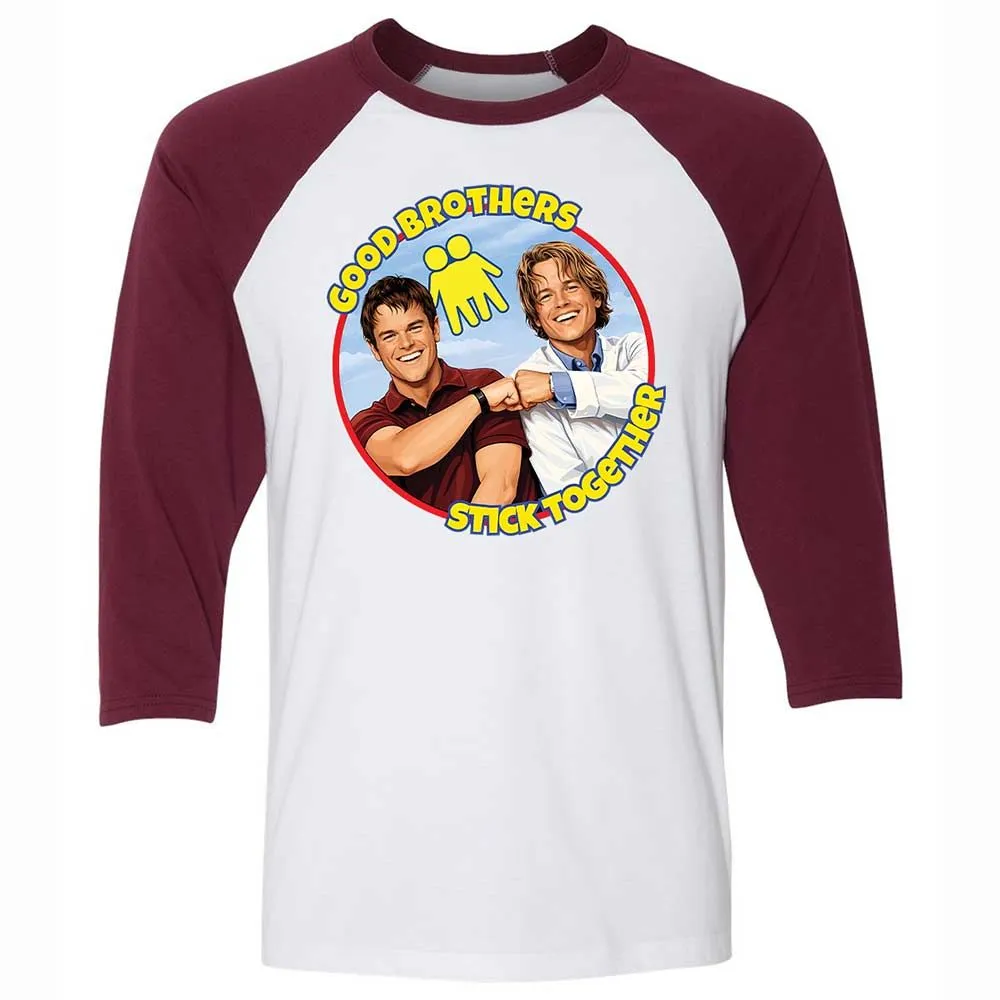 Unisex 3/4 Baseball Tee - 1PU75QMW - White/Maroon - 7