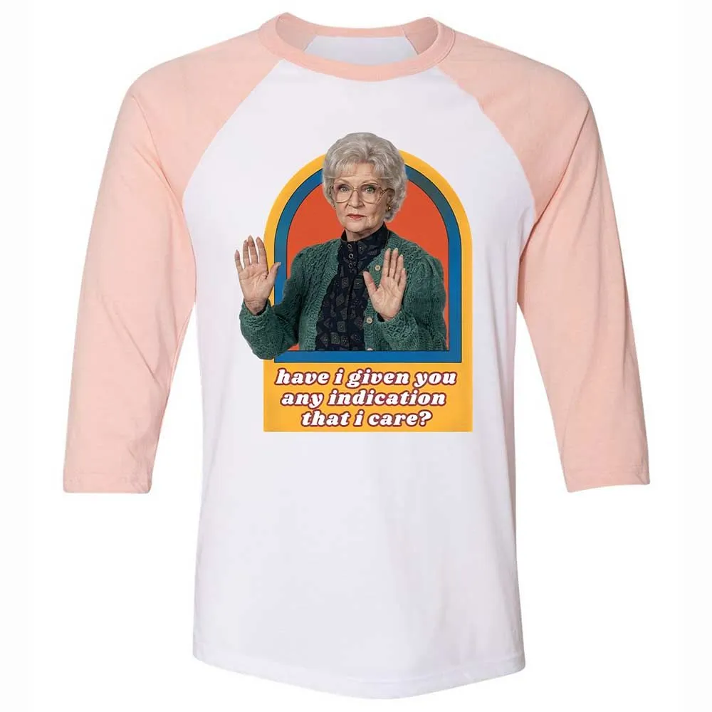 Unisex 3/4 Baseball Tee - UWNYL5PB - White/Heather Peach - 5