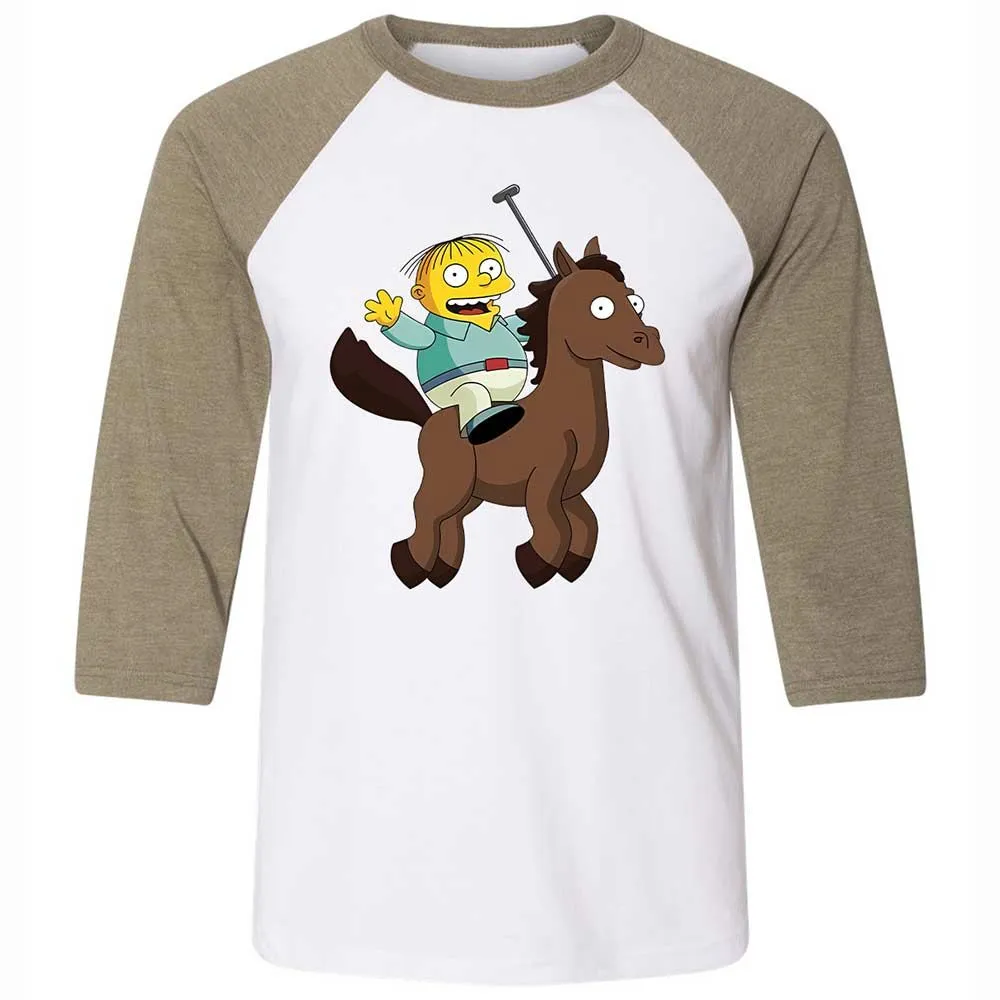 Ralph Horsie - White/Heather Olive - 4
