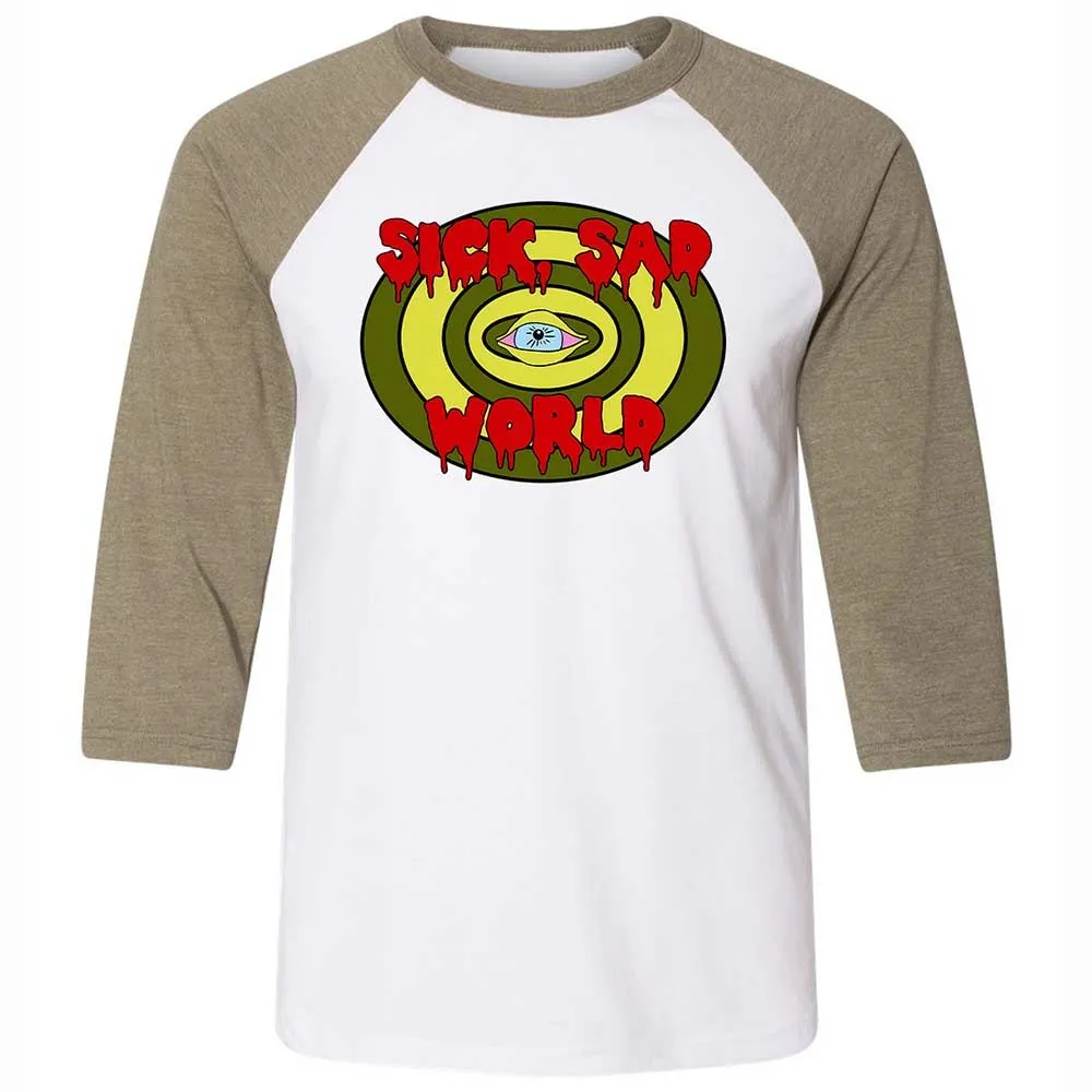 Sick Sad World - White/Heather Olive - 4