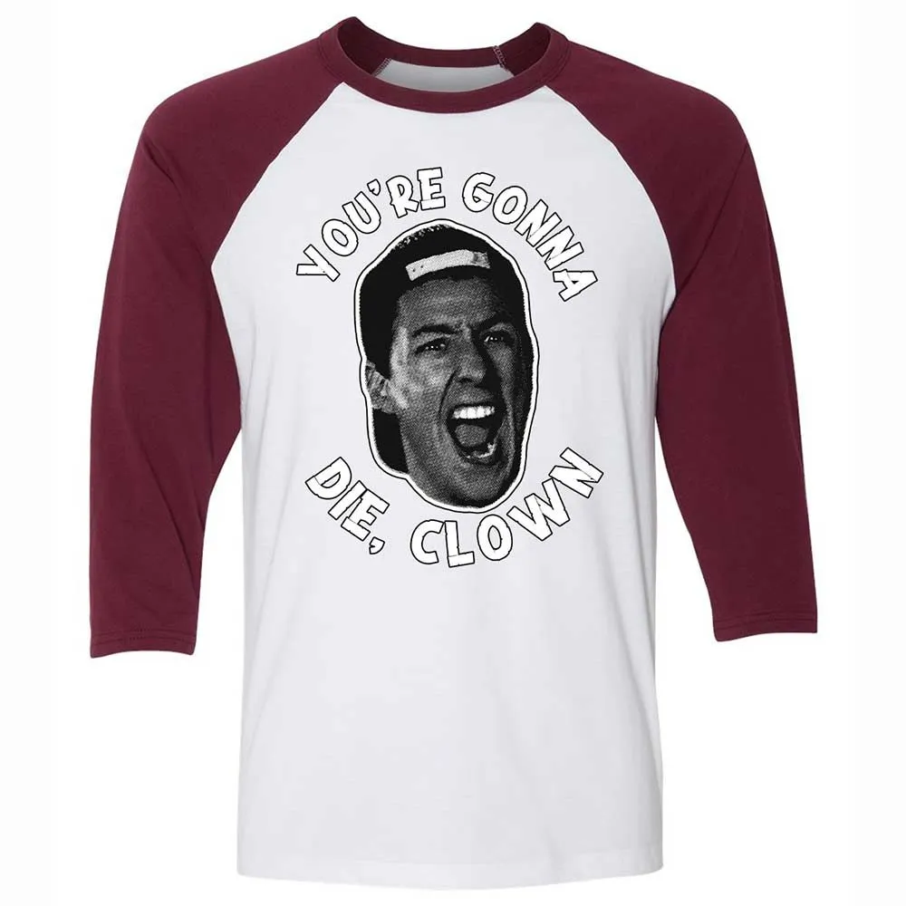 Unisex 3/4 Baseball Tee - SM6CQ2FW - White/Maroon - 7
