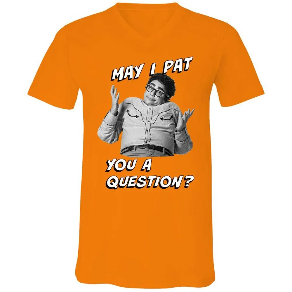 Unisex V-Neck T-Shirt - AEZYNX8L - Orange - 7